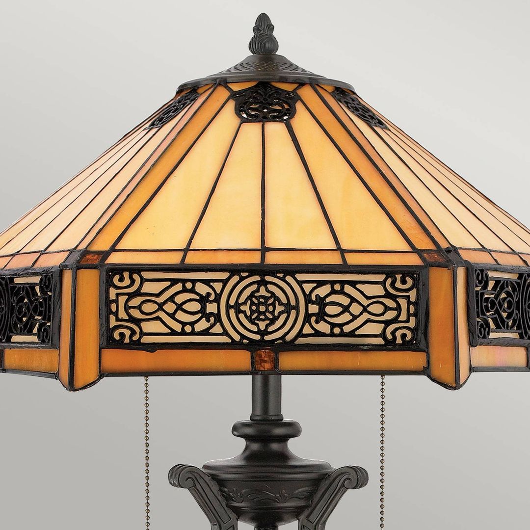 QUOIZEL Indus table lamp in a Tiffany style - Image 1
