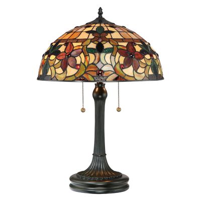 QUOIZEL Kami Tiffany style table lamp - Thumbnail 2