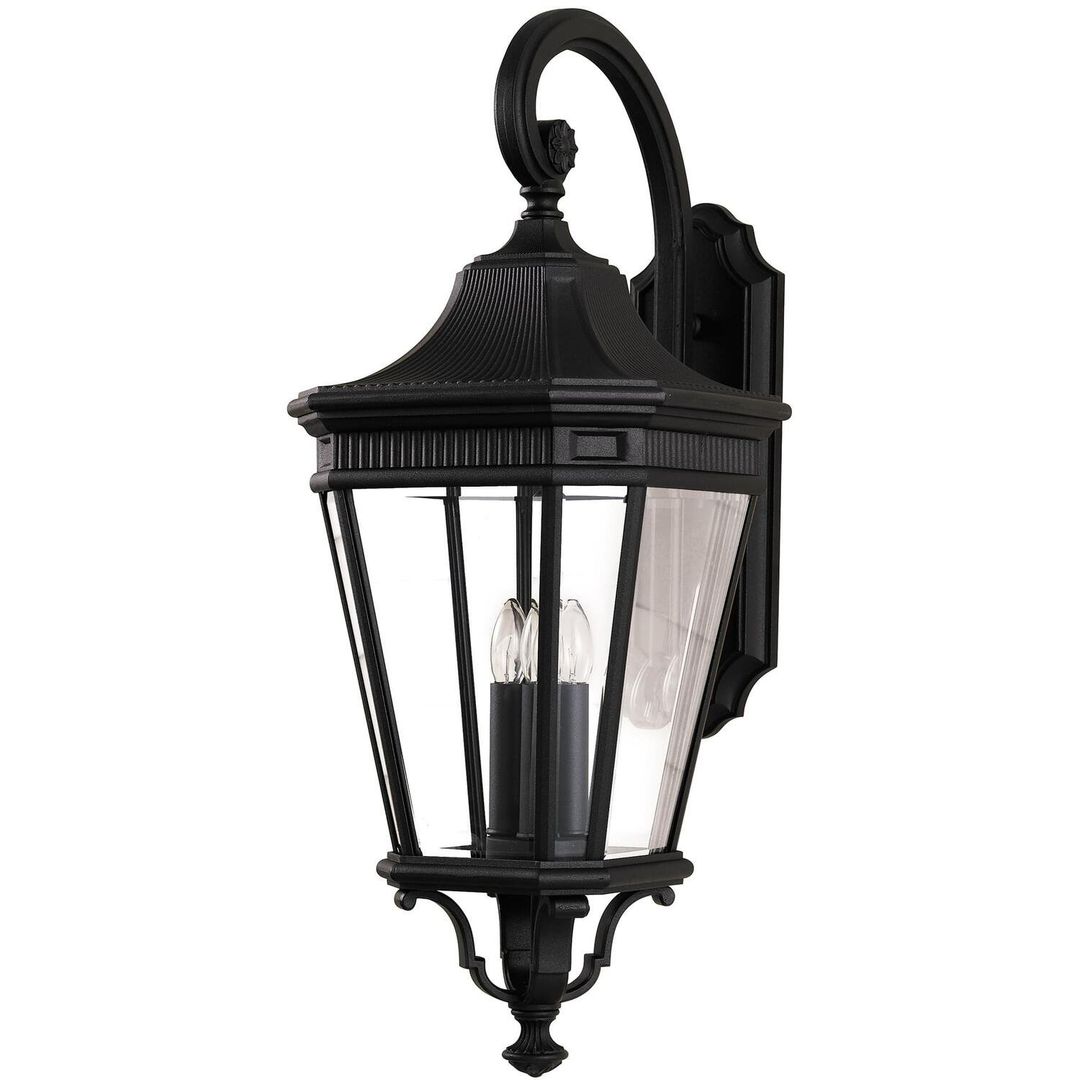 Elstead Lighting Cotswold Wall Light Black A - Black - Image 1
