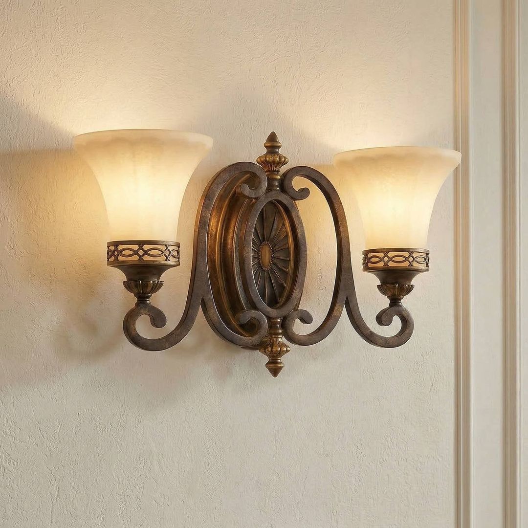 FEISS Drawing Room wall light, two-bulb, wide - Image 1