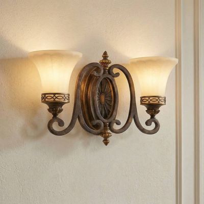 FEISS Drawing Room wall light, two-bulb, wide
