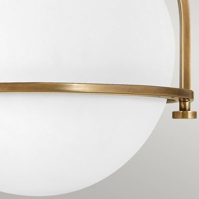 Quintiesse Somerset ceiling light, brass, 28 cm, 1-bulb