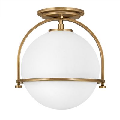 Quintiesse Somerset ceiling light, brass, 28 cm, 1-bulb - Thumbnail 2