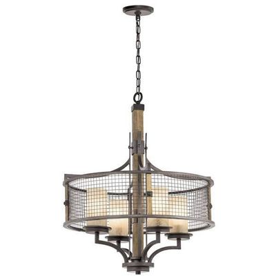 KICHLER Rustic country style chandelier Ahrendale - Thumbnail 2