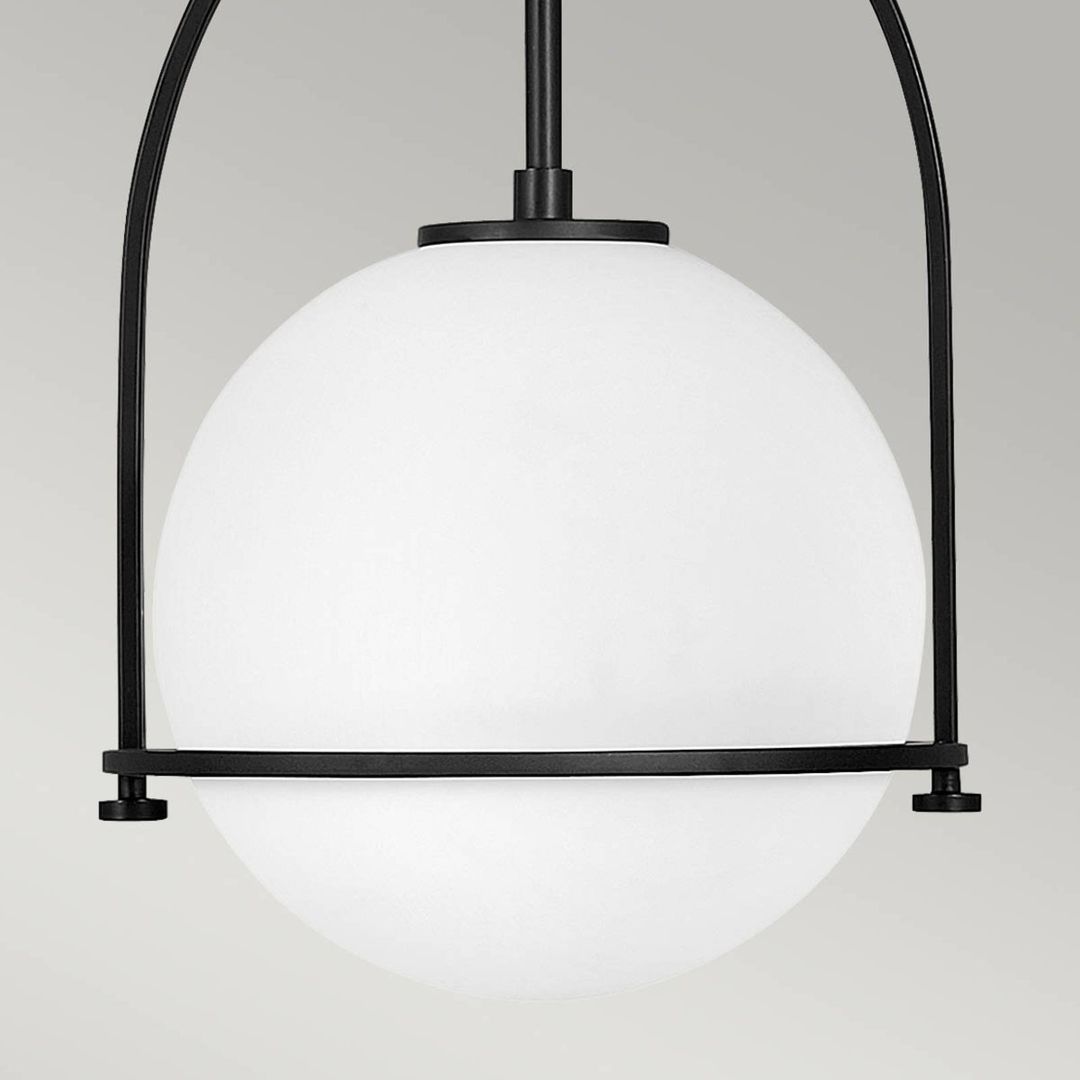 Quintiesse Somerset pendant light, black, 29 cm, 1-bulb - Image 1