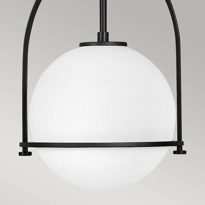 Quintiesse Somerset pendant light, black, 29 cm, 1-bulb