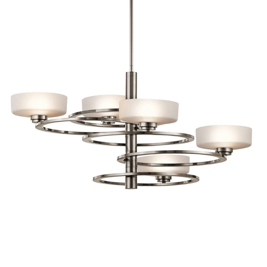 KICHLER Aleeka LED hanging lamp 5-bulb, height 43,8 cm - Image 1