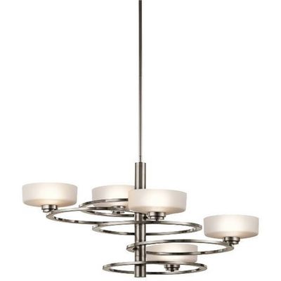 KICHLER Aleeka LED hanging lamp 5-bulb, height 43,8 cm - Thumbnail 2
