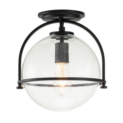 Quintiesse Somerset ceiling light, one-bulb, black - Thumbnail 2