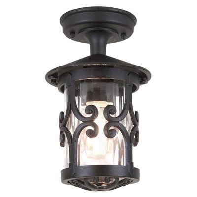 Elstead Lighting Hereford Wall Light Black D - Black