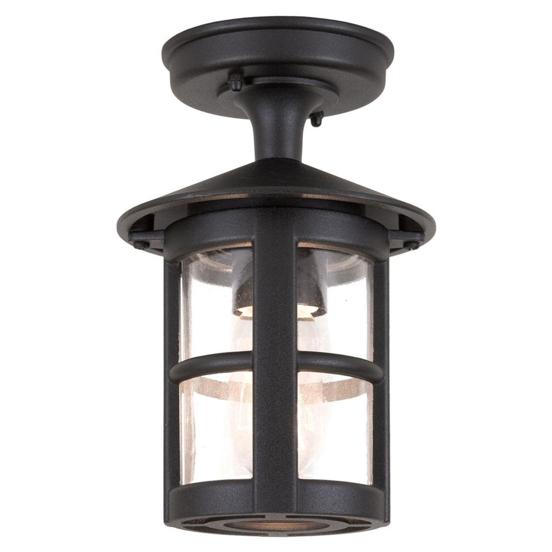 Elstead Lighting Hereford Wall Light Black A - Black - Image 1