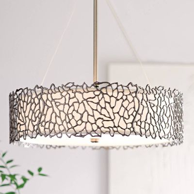 KICHLER Silver Coral hanging light, 55.9 cm