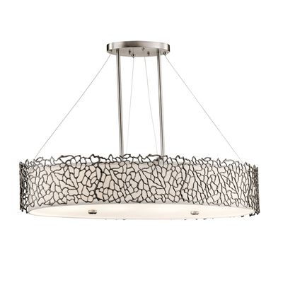 KICHLER Silver Coral oval pendant light