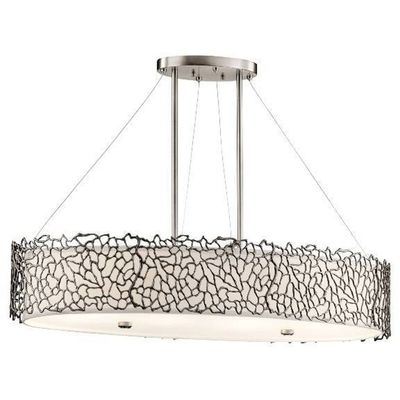 KICHLER Silver Coral oval pendant light - Thumbnail 2