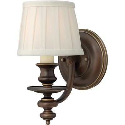 HINKLEY Dunhill fabric wall light with lampshade - Thumbnail 2
