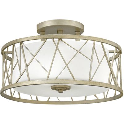 HINKLEY Nest ceiling light with texture in silver leaf - Thumbnail 2