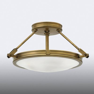 HINKLEY Small semi-flush ceiling light Collier