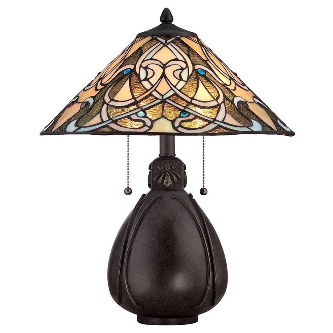 QUOIZEL Wonderful Tiffany table lamp India - Image 1