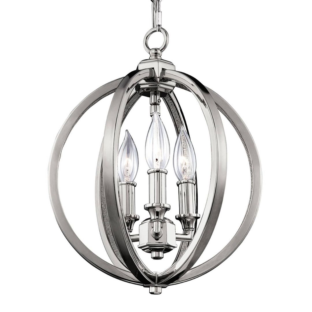 FEISS Effective hanging lamp Corinne in polished nickel - Image 1