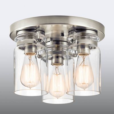 KICHLER Ceiling lamp Brinley three-bulb
