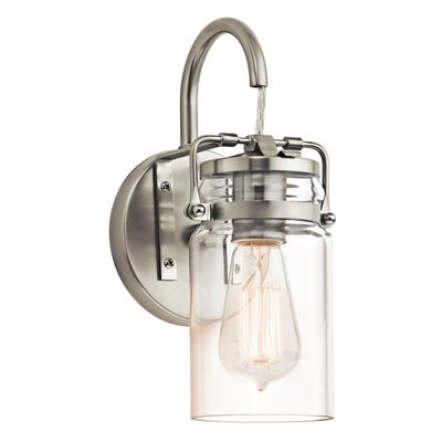 KICHLER Brinley wall light, nickel, height 29 cm - Thumbnail 2