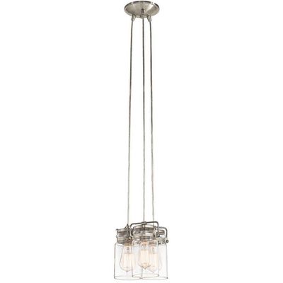 KICHLER Brinley - three-bulb pendant light in a retro look - Thumbnail 2