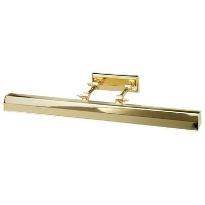 Elstead Chawton picture light, polished brass, 65.2 cm
