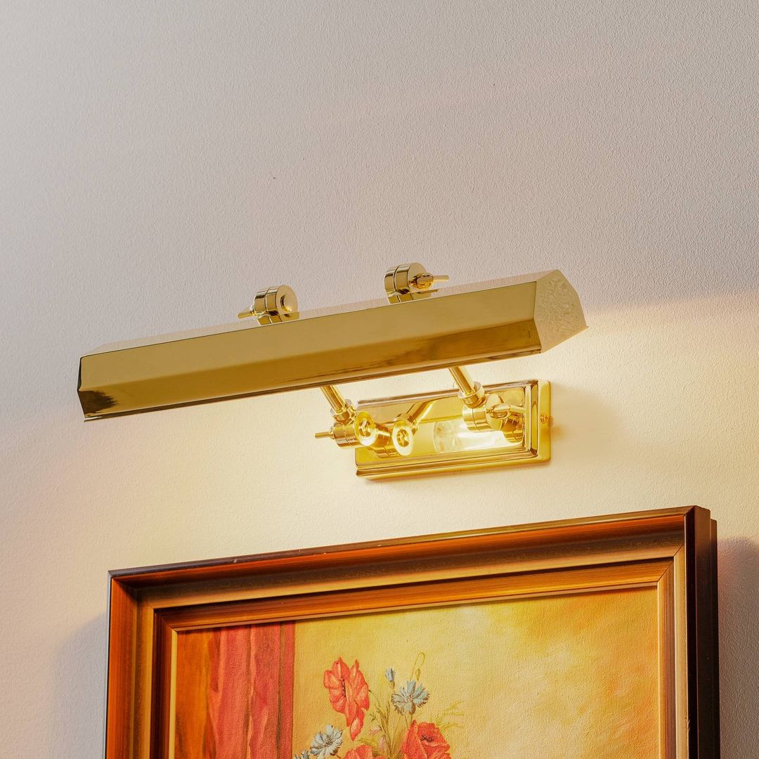 Elstead Chawton picture light, polished brass, 40.2 cm - Image 1