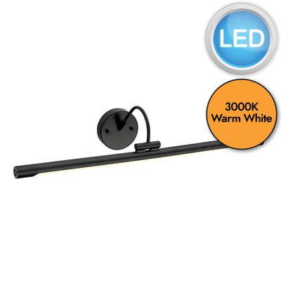 Elstead LED picture light Alton in black, 67 cm - Thumbnail 2