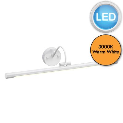 Elstead LED picture light Alton in white, 67 cm - Thumbnail 2