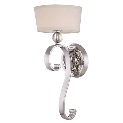 QUOIZEL Elegant fabric wall light Madison Manor