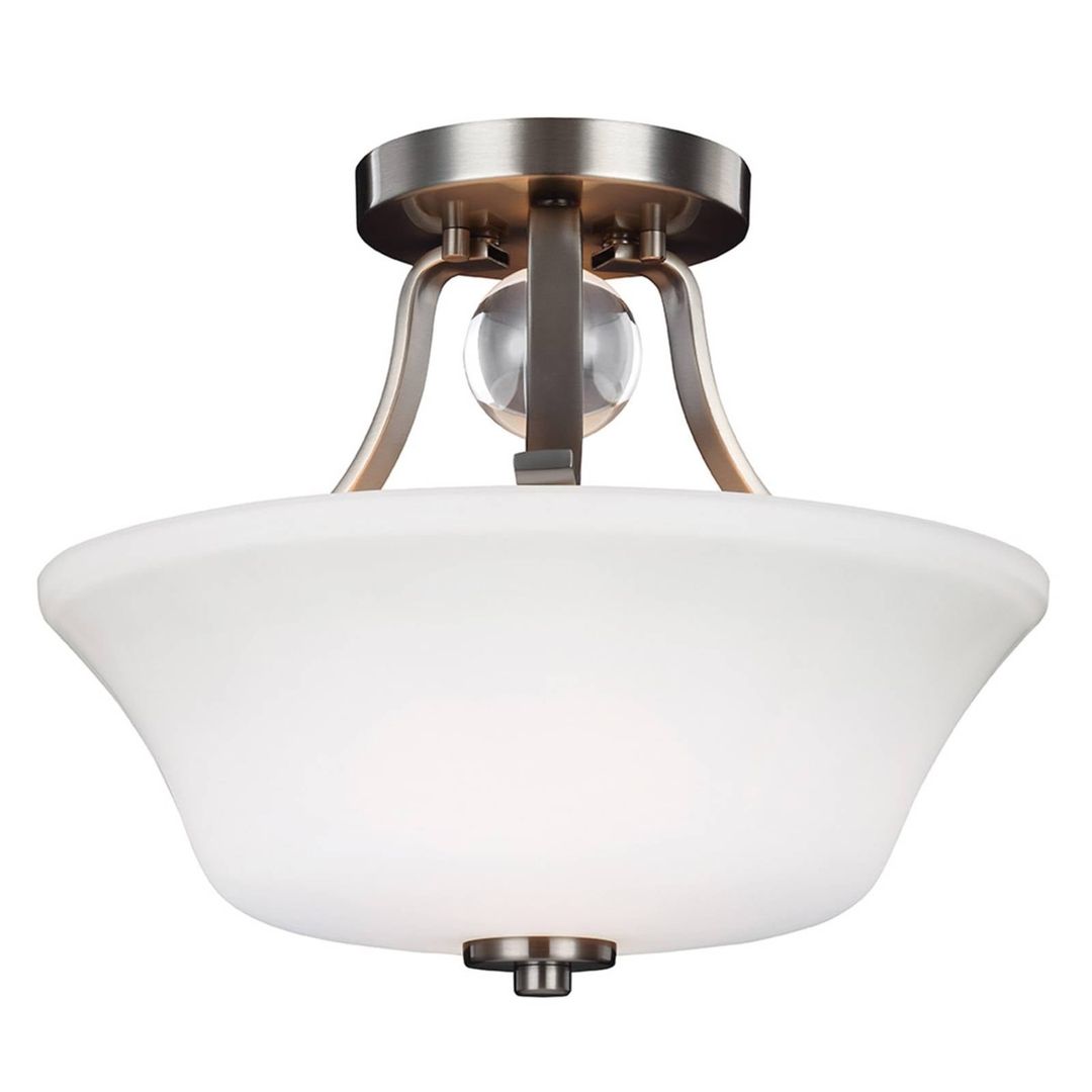 FEISS Evington semi-flush ceiling light, nickel - Image 1
