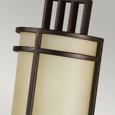 FEISS Fusion 1 wall light, bronze/amber, 39 cm