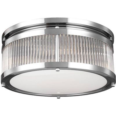 FEISS LED ceiling light Paulson IP44 chrome Ø 38.1 cm - Thumbnail 2