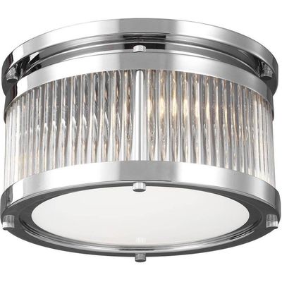 FEISS LED ceiling light Paulson IP44 chrome Ø 27.9 cm - Thumbnail 2