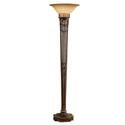 FEISS Opera uplighter floor lamp, 189 cm high, burnished gold - Thumbnail 2