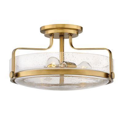 HINKLEY Harper ceiling lamp, antique brass, Ø 46 cm, metal/glass - Thumbnail 2