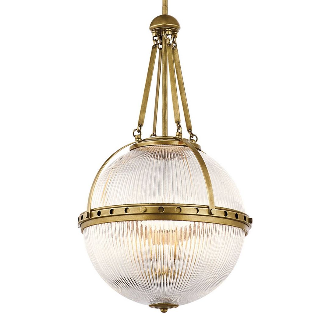 KICHLER Spherical hanging light Aster, brass - Image 1