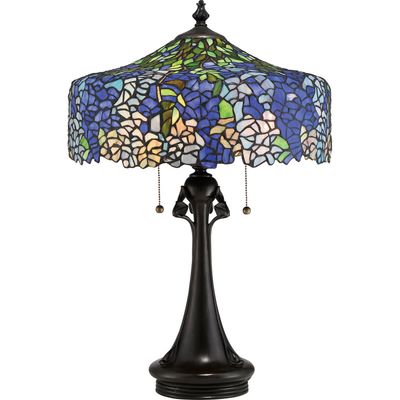 QUOIZEL Cobalt table lamp, blue/violet, height 69 cm - Thumbnail 2
