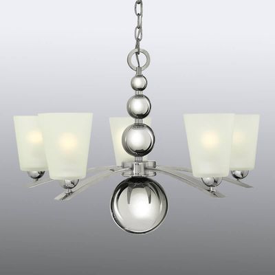 HINKLEY Five-bulb chandelier Zelda