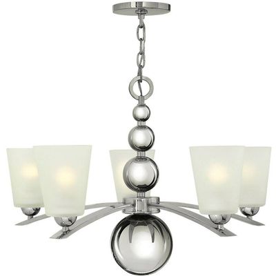 HINKLEY Five-bulb chandelier Zelda - Thumbnail 2