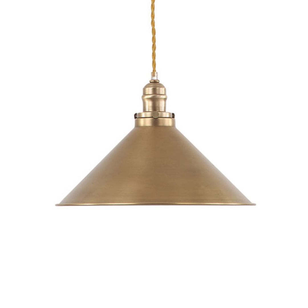 Provence 1 Light Dome Ceiling Pendant Aged Brass, E27 - Aged Brass / 1.8kg - Image 1