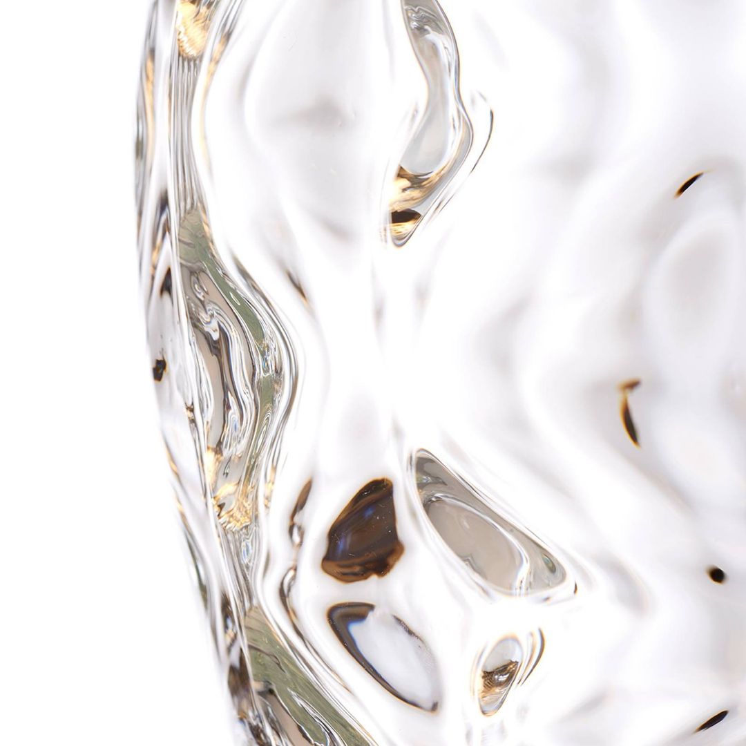 Quintiesse Table lamp Samara,, Ø 45.7 cm, clear, fabric, glass, 2-bulb - Image 1