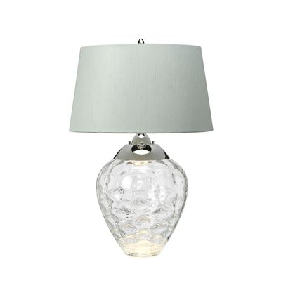 Quintiesse Table lamp Samara,, Ø 45.7 cm, clear, fabric, glass, 2-bulb - Thumbnail 2