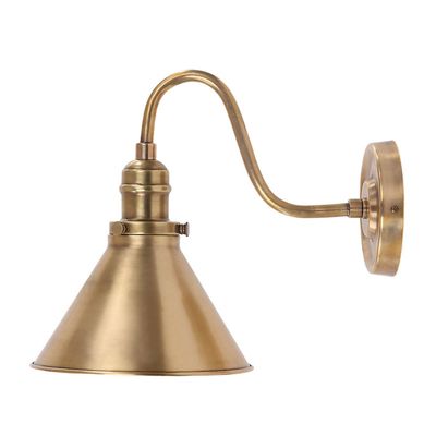Elstead Provence wall light, antique brass, height 28 cm