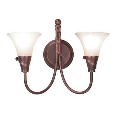 Elstead Emily Wall Light with Copper Patina