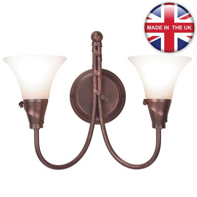 Elstead Emily Wall Light with Copper Patina - Thumbnail 2