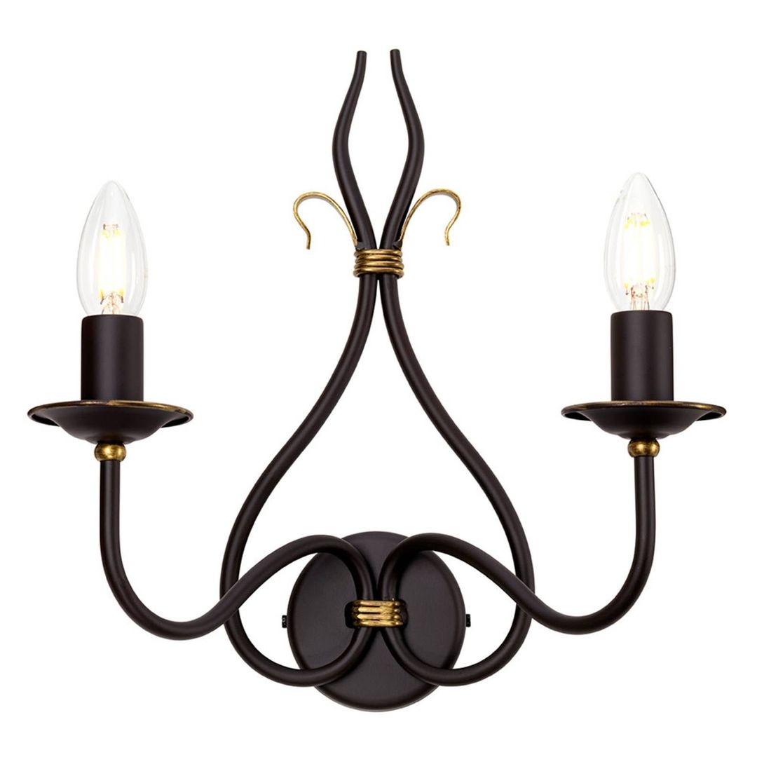 Elstead Windermere wall light, two-bulb - Image 1