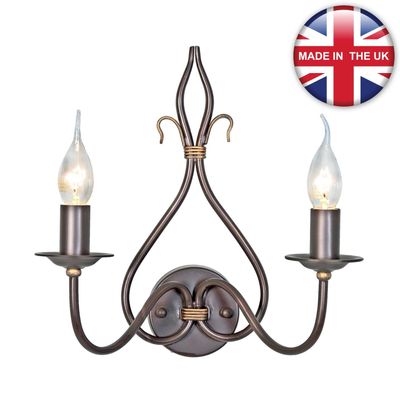 Elstead Windermere wall light, two-bulb - Thumbnail 2