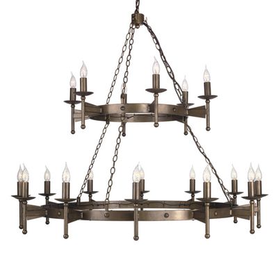 Elstead Cromwell Chandelier Medieval Eighteen Bulbs